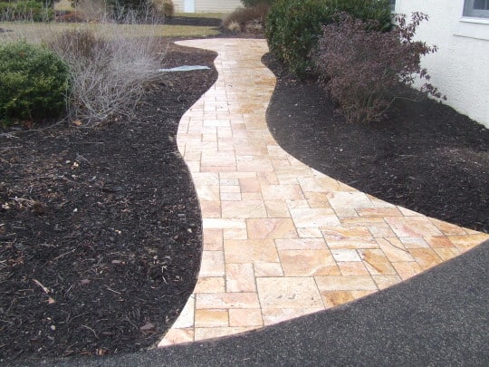 stone patios and walkways