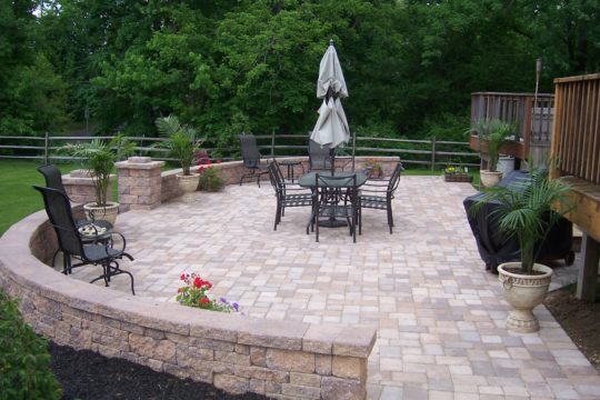 Washington Crossing patio installation